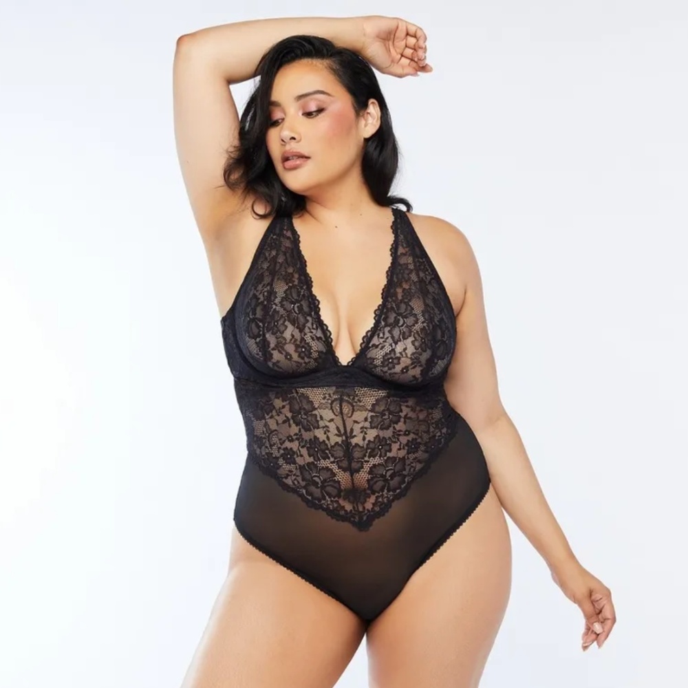 savage x fenty floral lace teddy